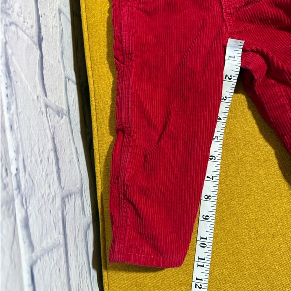 Vtg OshKosh B'gosh Kids Red Vestbak Corduroy Overalls, Size 18 months - Picture 7 of 8
